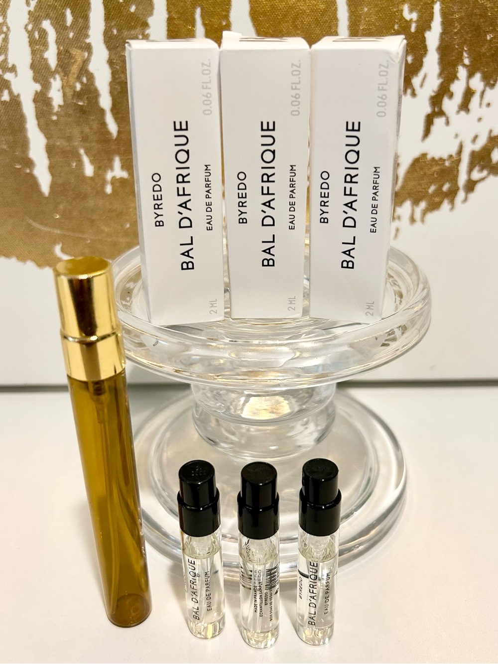 BYREDO Bal d’Afrique Travel Set – 6 mL Total + Amber Glass Bottle